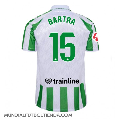 Camiseta Real Betis Marc Bartra #15 Primera Equipación Replica 2024-25 mangas cortas